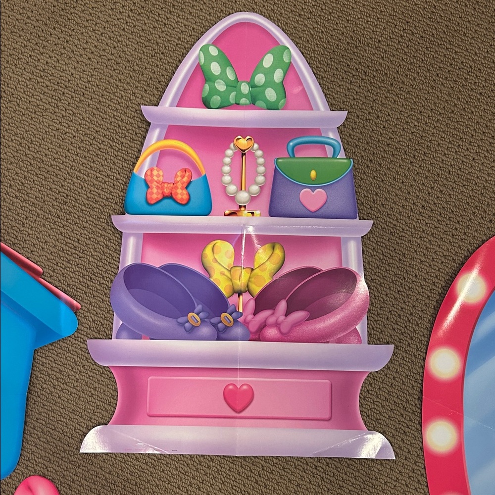 Disney 16pc Minnie Mouse Party Decor - Pink and Purple - Picture 4 of 8